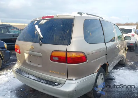 2000 Toyota Sienna Xle z USA, uszkodzony, nr VIN 4T3ZF13C6YU186958